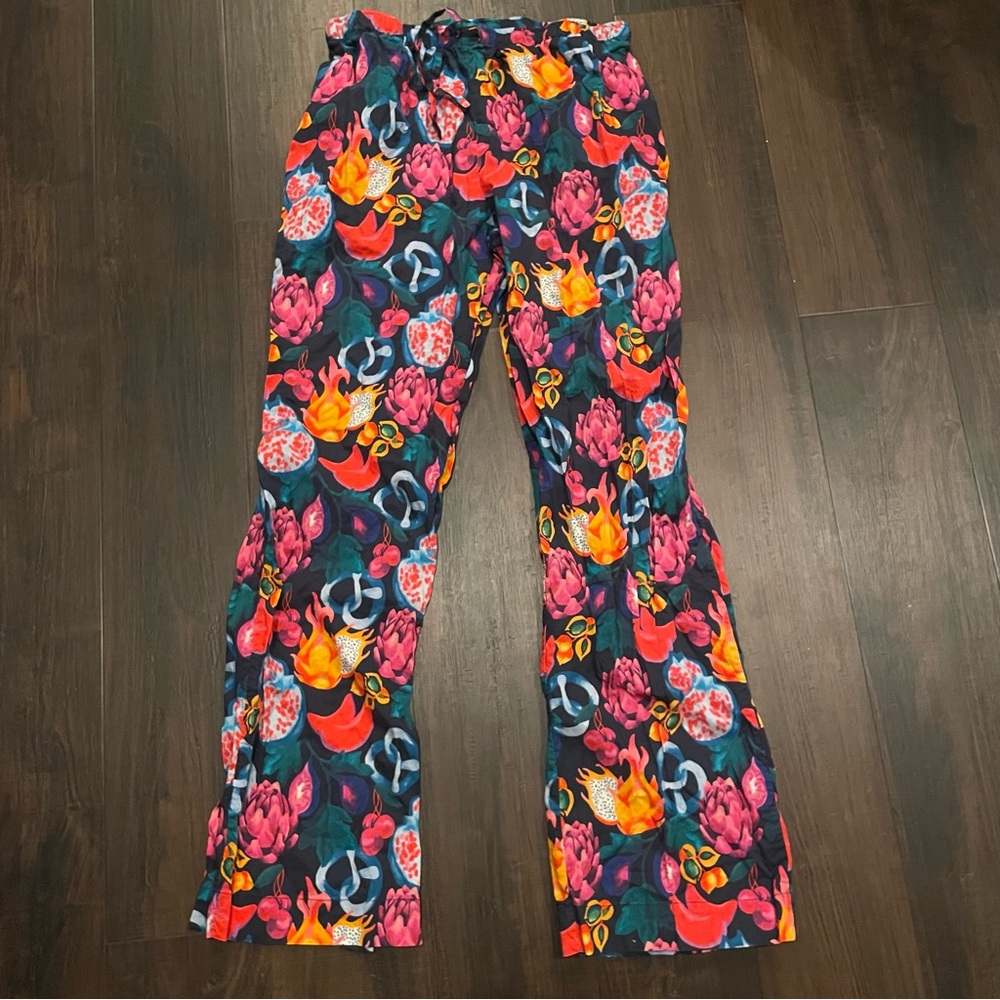 Derek Rose London Dragon Fruit Artichoke Print Lounge Pants XS